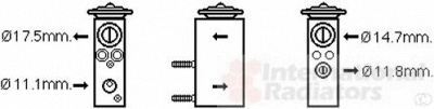 VAN WEZEL 18001462 -  Расширительный клапан, кондиционер